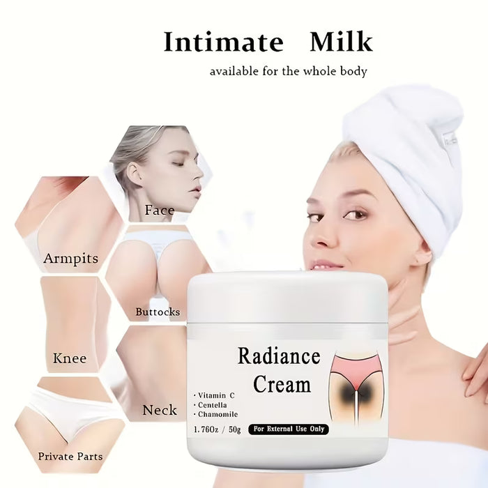 Crema Hidratante Radiante, 1.76 oz, Fragancia Fresca, Vitamina C y Ácido Hialurónico
