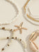7 pulseras de cuentas con colgantes de concha, cuentas y estrellas de mar para mujer - Quierox - Tienda Online