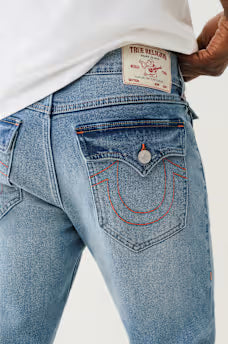 TRUE RELIGION jeans rectos ricky con solapa
