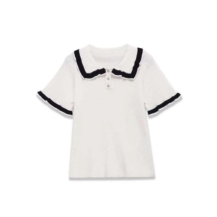 Zara Polo minimalista de algodón egipcio para una silueta llamativa