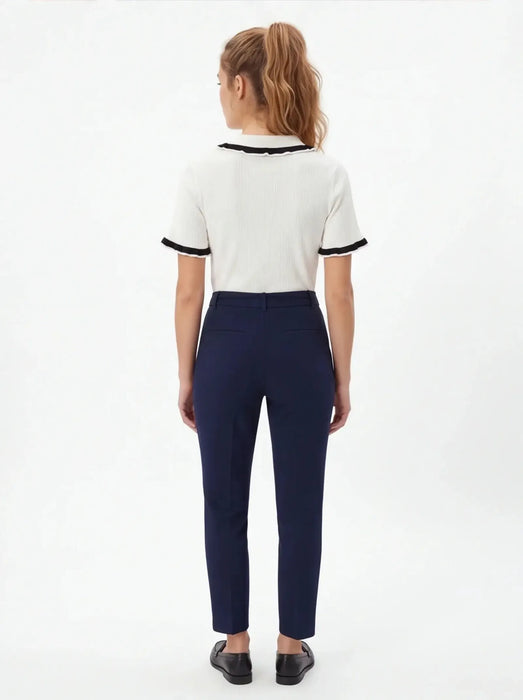 Zara Polo minimalista de algodón egipcio para una silueta llamativa