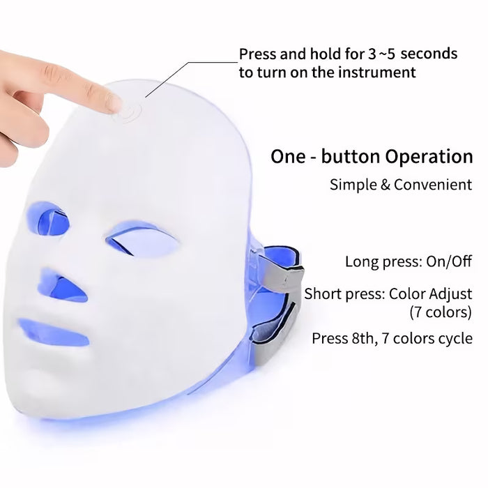 Máscara de belleza para mujer, carga USB, pantalla táctil, para el cuidado facial