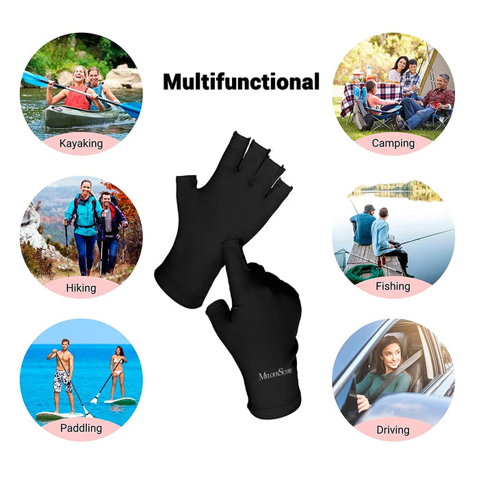 MelodySusie Guantes UV para lámpara de uñas de gel