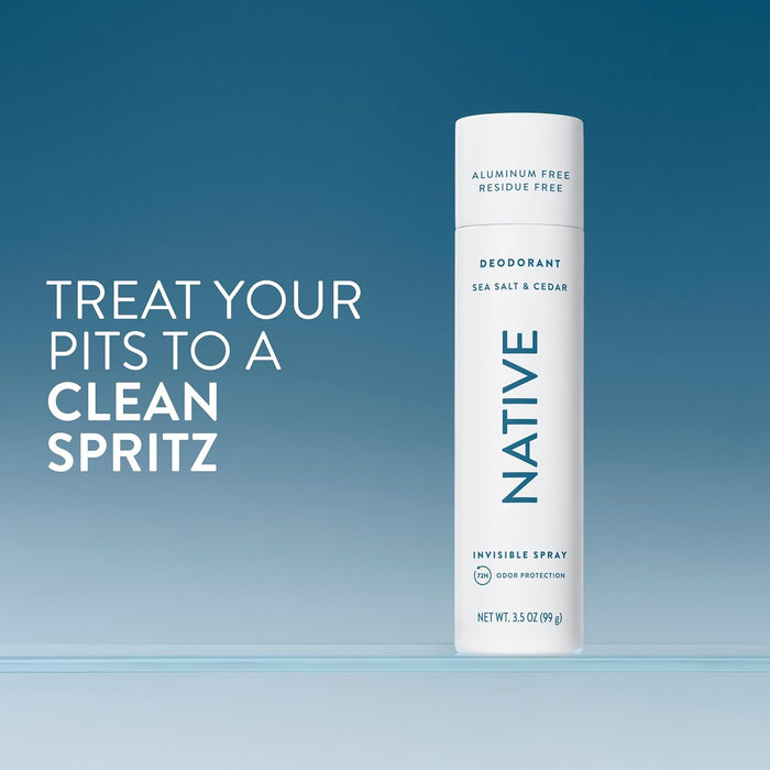 Native Spray corporal sin aluminio, aroma a coco y vainilla, 3.5 onzas
