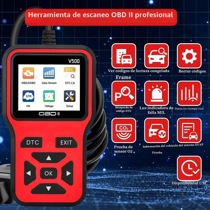 Herramienta de diagnóstico del escáner V500 OBD2