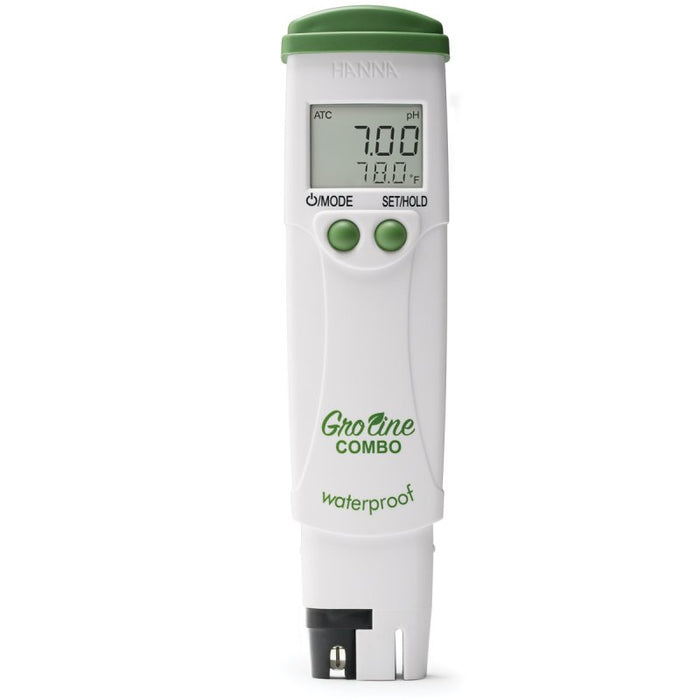 Medidor de bolsillo impermeable de pH/CE/TDS/temperatura hidropónico GroLine