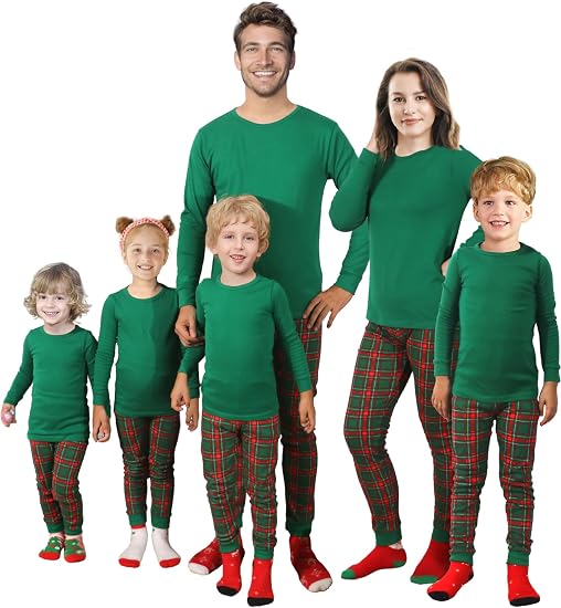 Family Feeling Pijamas familiares a juego de Navidad unisex