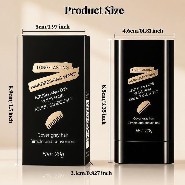 Peine en barra 2 en 1 para teñir el cabello instantáneo  a prueba de sudor