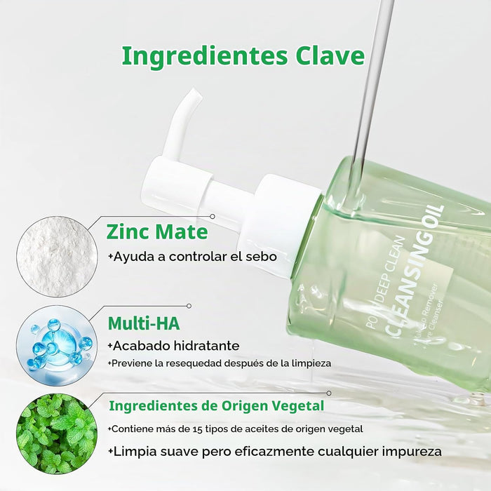 PONGDANG Aceite limpiador de limpieza profunda de poros (6.76 onzas líquidas)