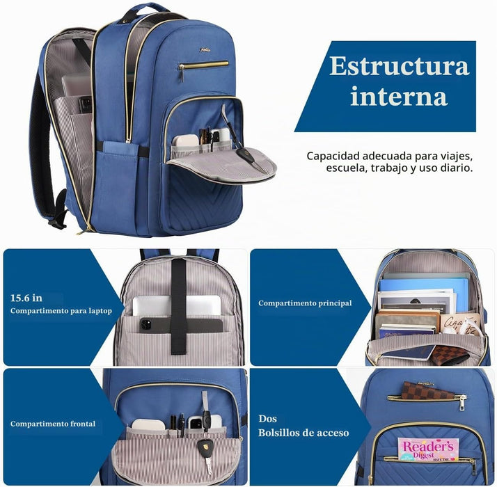 YAMTION Mochila para laptop de 15.6 pulgadas