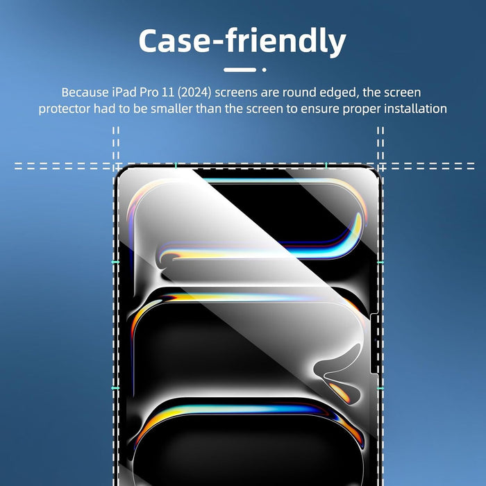 NEW'C Pack de 2 protectores de pantalla de vidrio templado diseñados para iPad Pro 11
