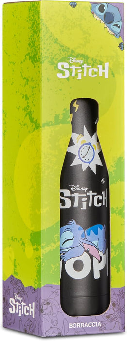 Seven Botella térmica negra con temática de Lilo & Stitch de 500ml