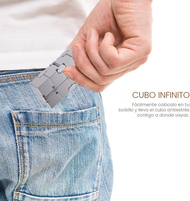 Cubo infinito de metal Prime para aliviar el estrés y la ansiedad/TDAH