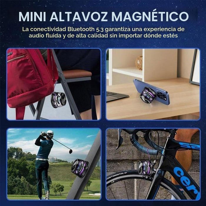 Mini altavoz Bluetooth magnético G200 con luces RGB