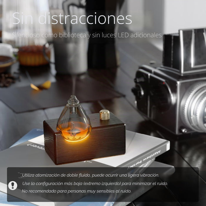 Difusor de aceite sin agua de obsidiana negra