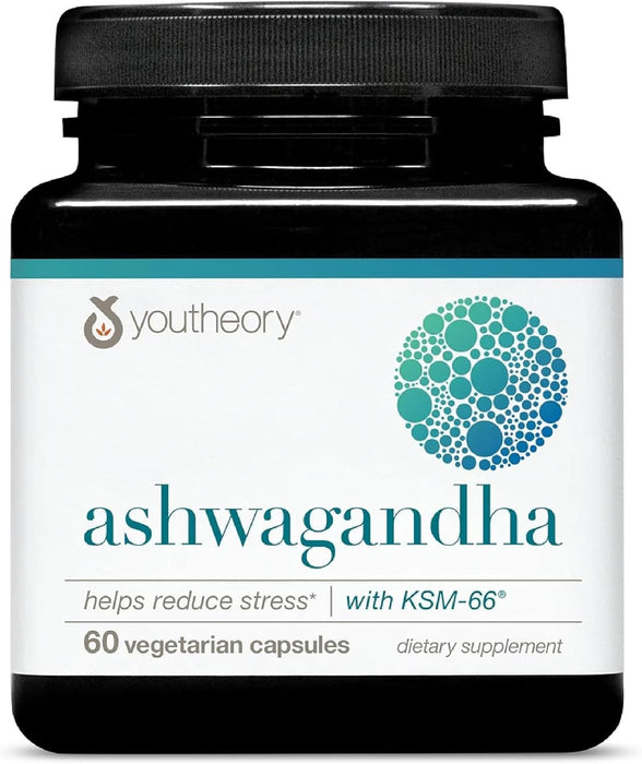 Youtheory Ashwagandha 60 unidades (1 botella)