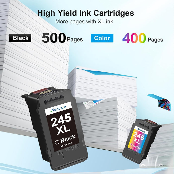 Paquete económico de tinta PG-245 XL/CL-246 XL (2 cartuchos) compatible con impresora