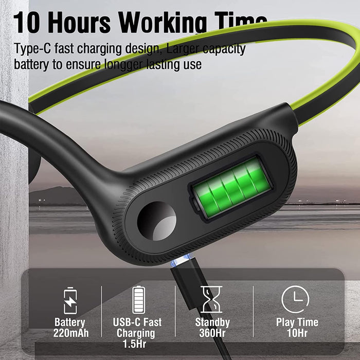 Auriculares deportivos inalámbricos de oreja abierta, de Bluetooth