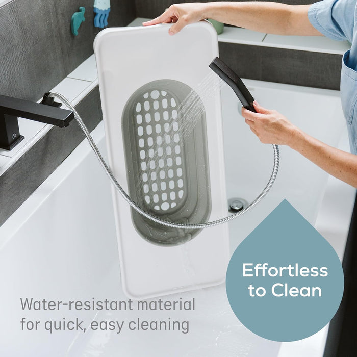 Angelcare - Estante organizador de baño, almacenamiento plegable para juguetes