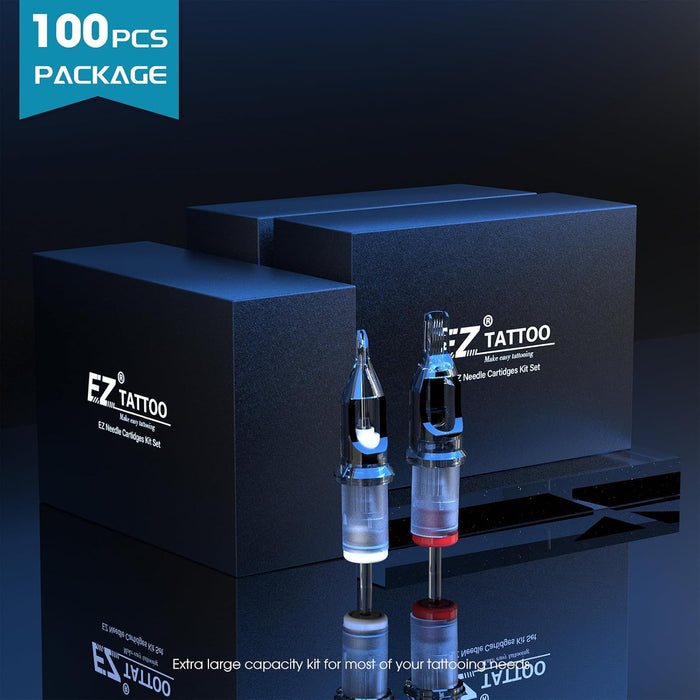 EZ 100 agujas de cartucho de tatuaje Revolution surtidas