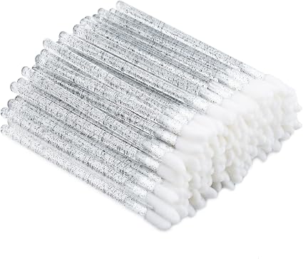 Set de 50 pinceles desechables para labios, aplicador de pintalabios y brillo labial
