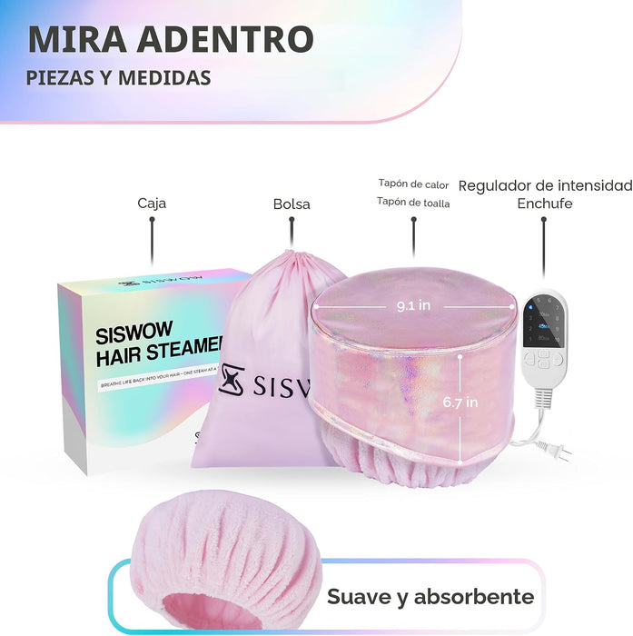SISWOW Tapa térmica para acondicionamiento profundo con 10 niveles que se calienta rápidamente