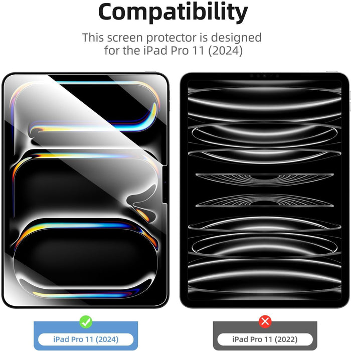 NEW'C Pack de 2 protectores de pantalla de vidrio templado diseñados para iPad Pro 11