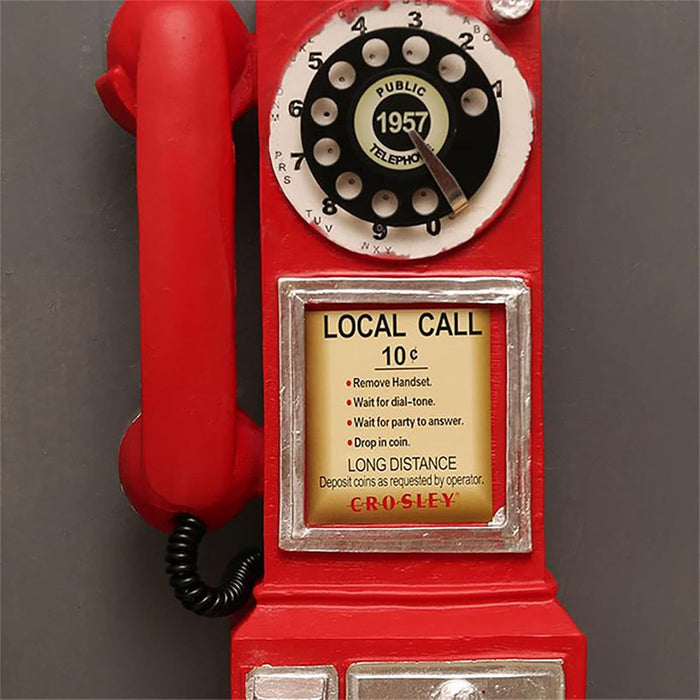 Modelo de teléfono vintage de resina para oficina, bar, café