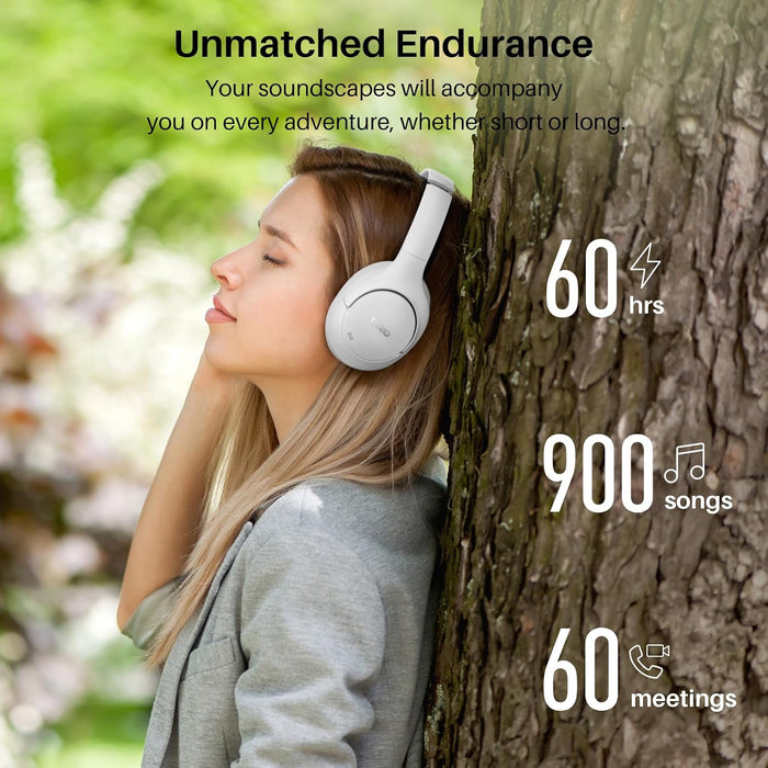 Auriculares híbridos con cancelación activa de ruido TOZO, audio de alta resolución