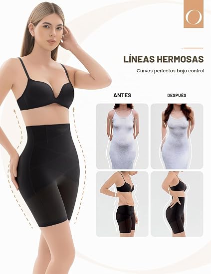Ousmile Fajas moldeadoras para mujer, con control de abdomen, levantamiento de glúteos