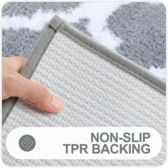 OLANLY Alfombras de baño de 24x16 pulgadas, alfombras de microfibra suaves y absorbentes