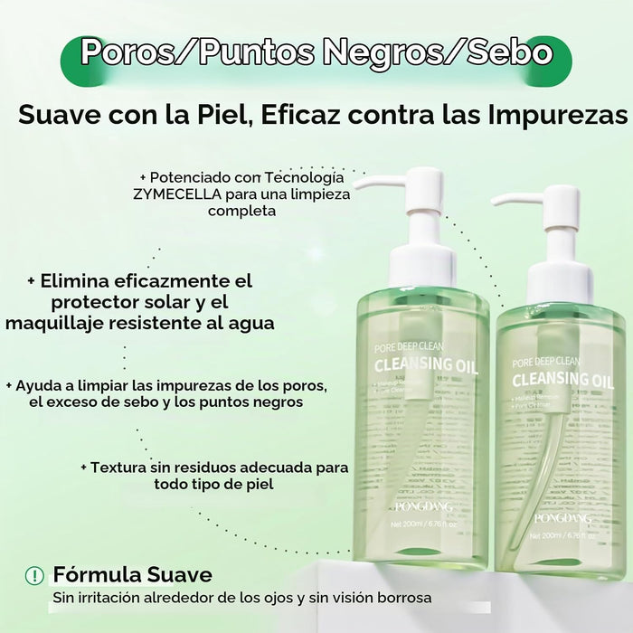 PONGDANG Aceite limpiador de limpieza profunda de poros (6.76 onzas líquidas)