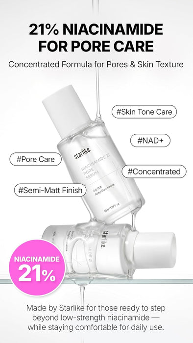 starlike Suero de poros al 21% de niacinamida I 1.69 fl oz (1.7 fl oz)