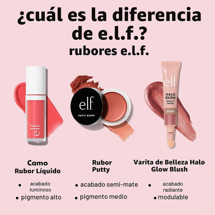 E.L.F. Rubor líquido de camuflaje, construible y mezclable, promesa meñique
