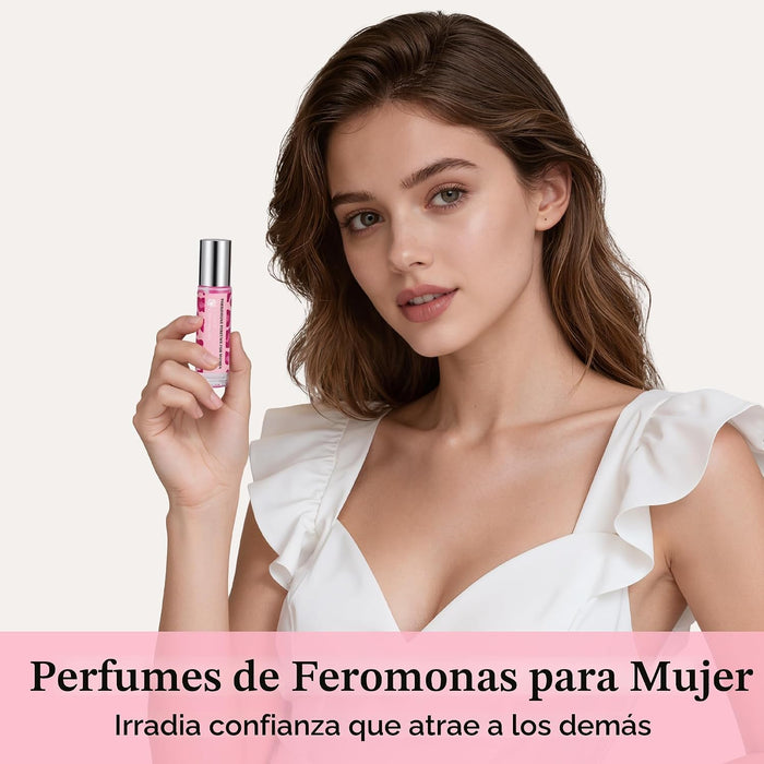DIBALA Perfume de Feromonas para Mujeres, Aceite de Perfume Roll On Natural 10ml