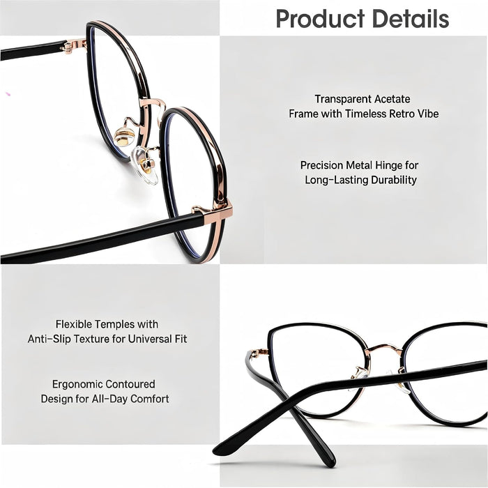 Lentes de luz azul para hombres y mujeres de lectura ligeros y duraderos con protección UV400, antirreflejos