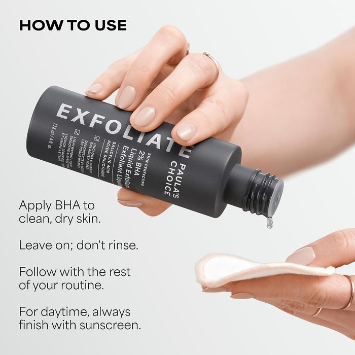 Paula's Choice Exfoliante líquido con 2 % de BHA para perfeccionar la piel