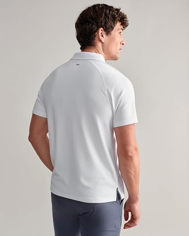 Rhone Regatta Polo de piqué para hombre - Antiolor, transpirable y ligero