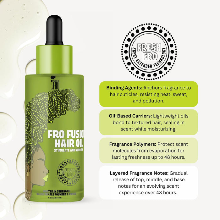 Pardon My Fro FroFusion - Aceite para el cabello y el cuero cabelludo, 4 fl