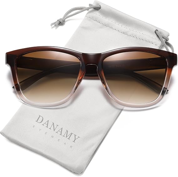 DANAMY Gafas de sol polarizadas para mujer y hombre, protección UV