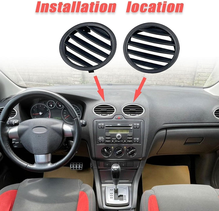 2pcs Rejilla de ventilación delantera para aire acondicionado