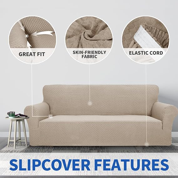 ZNSAYOTX Funda de sofá jacquard de 1 pieza para sofá loveseat-size