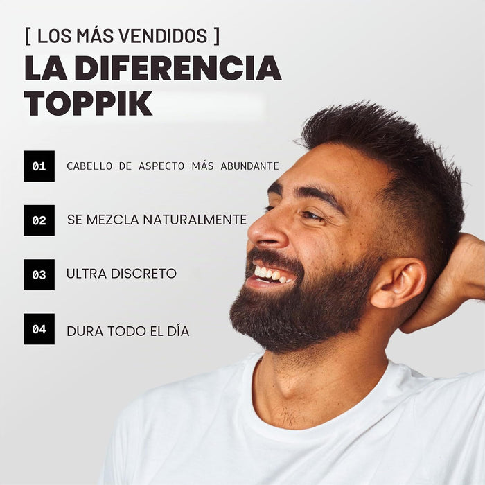 Toppik Fibras de construcción del cabello, rellena el cabello fino o adelgazante al instante