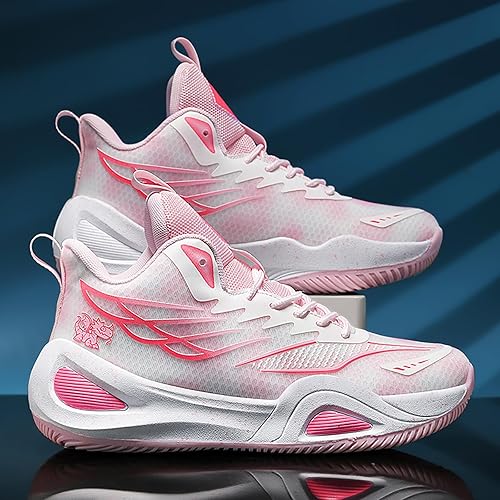 Zapatillas de baloncesto de caña alta para hombre y mujer, transpirables