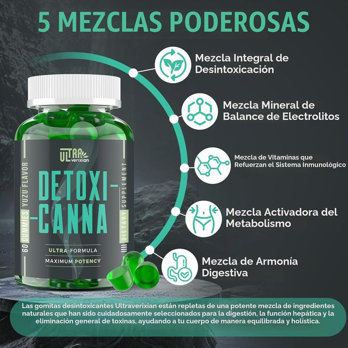 Ultra viridian Gomitas de limpieza Detox 60 Capsulas
