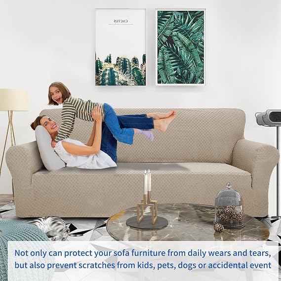 ZNSAYOTX Funda de sofá jacquard de 1 pieza para sofá loveseat-size