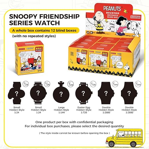 MINISO Snoopy Friends Series - Caja ciega para reloj, diseño al azar, coleccionable.