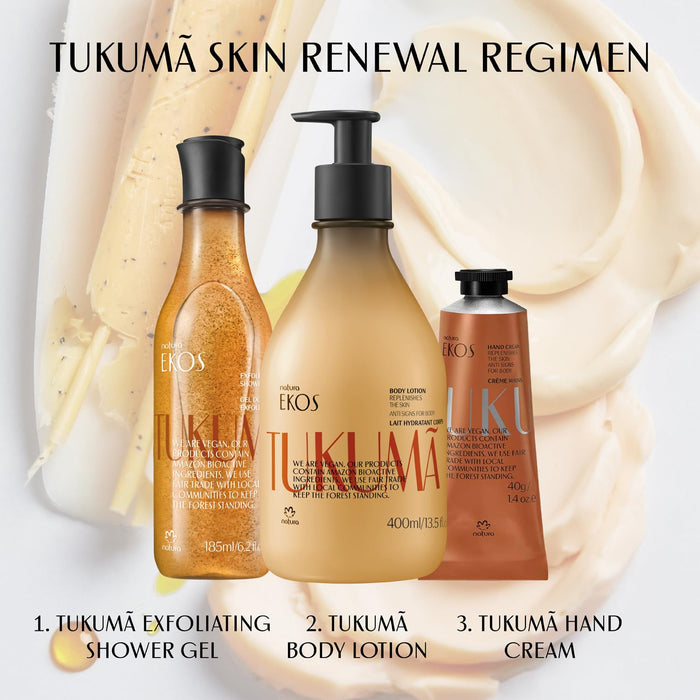 Natura Loción corporal Tukumã con ácido hialurónico  para piel seca 400ml