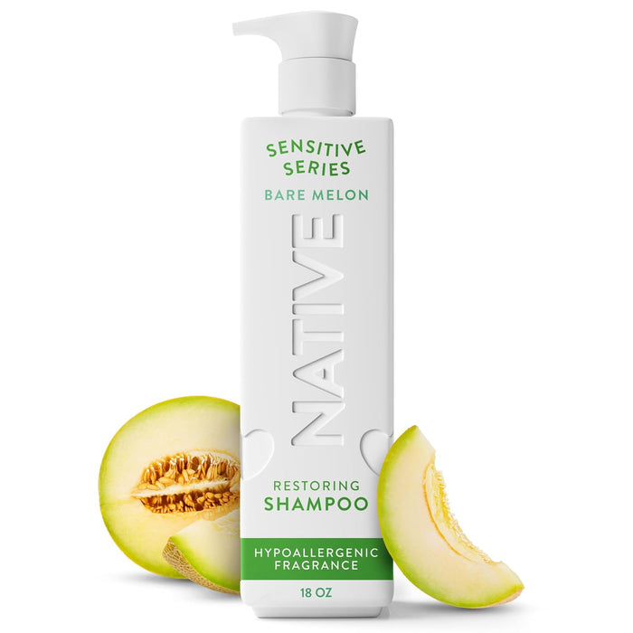 Native Champú restaurador para cabello y cuero cabelludo combinado, melón desnudo, 18OZ