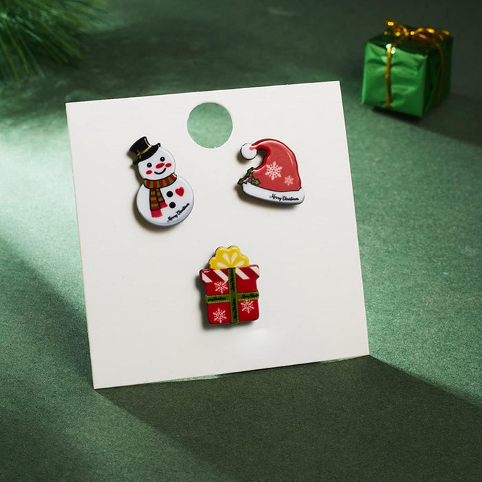 Juego de 9 broches de Navidad, bonitos pines de Navidad, alfileres de elementos de Navidad